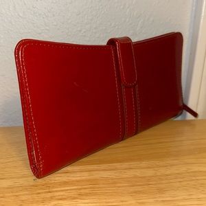 Red Hobo slim wallet